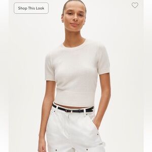 J. Crew Cashmere Shrunken T-shirt Short Sleeve Top XS